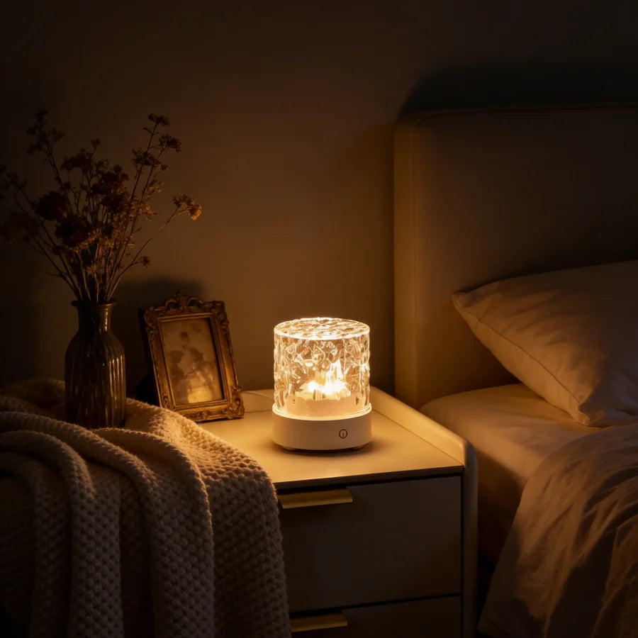 Crystal Water Ripple Night Lamp