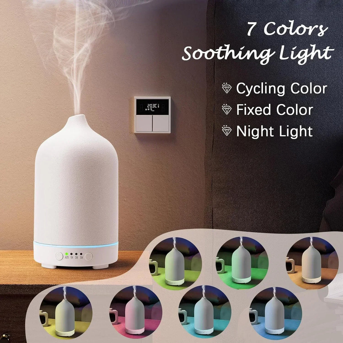 Ceramic Aroma Diffuser with Timer