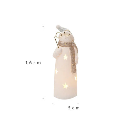 Porcelain Light-Up Santa &amp; Tree Figures