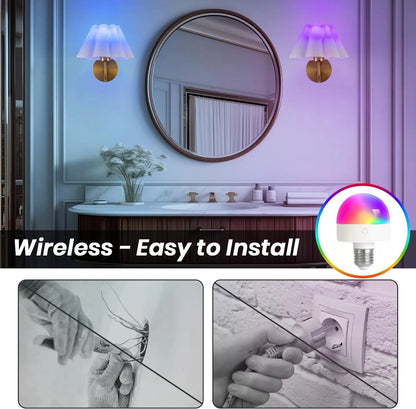 Pleated Wireless Wall Sconce with Remote