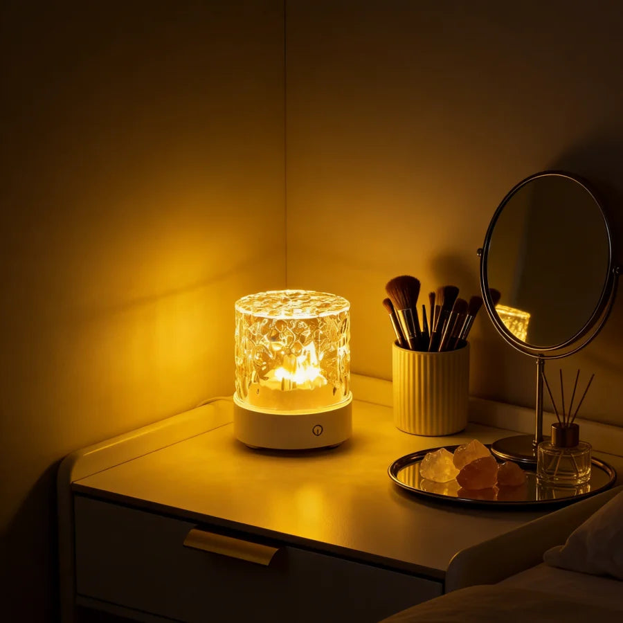 Crystal Water Ripple Night Lamp