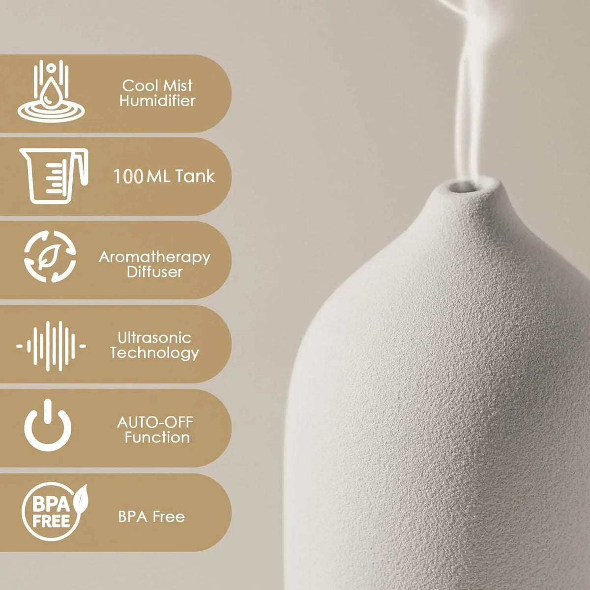 Ceramic Aroma Diffuser with Timer