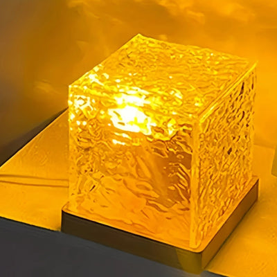Crystal Water-Wave Cube Lamp
