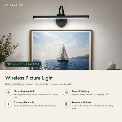 Rechargeable Wireless Picture Light: key features