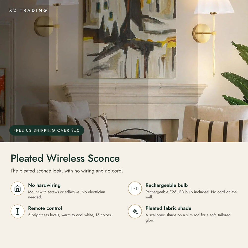 Designer look, renter-friendly install